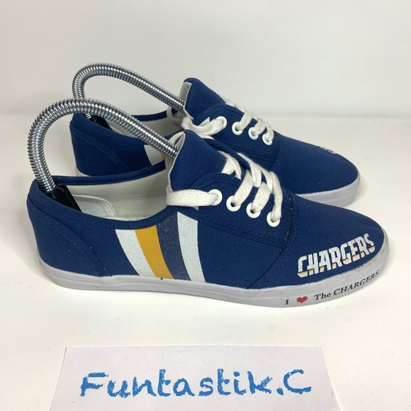 Chargers The Bradford Exchange NFL Womens Sz 6.5 & Mini Collectible shoes BUNDLE - Picture 2 of 16